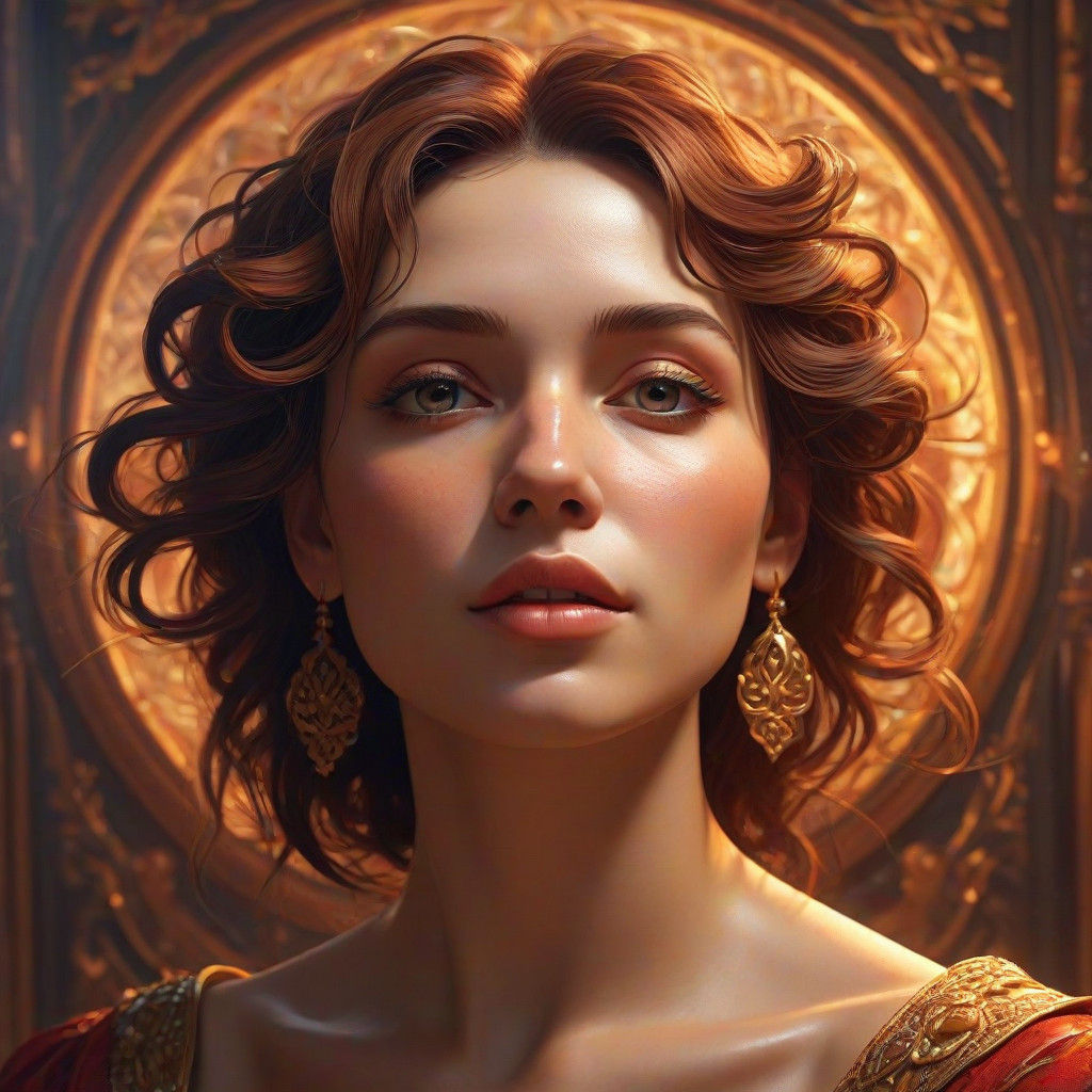 Majestic Figure in Gradient Skin Tone