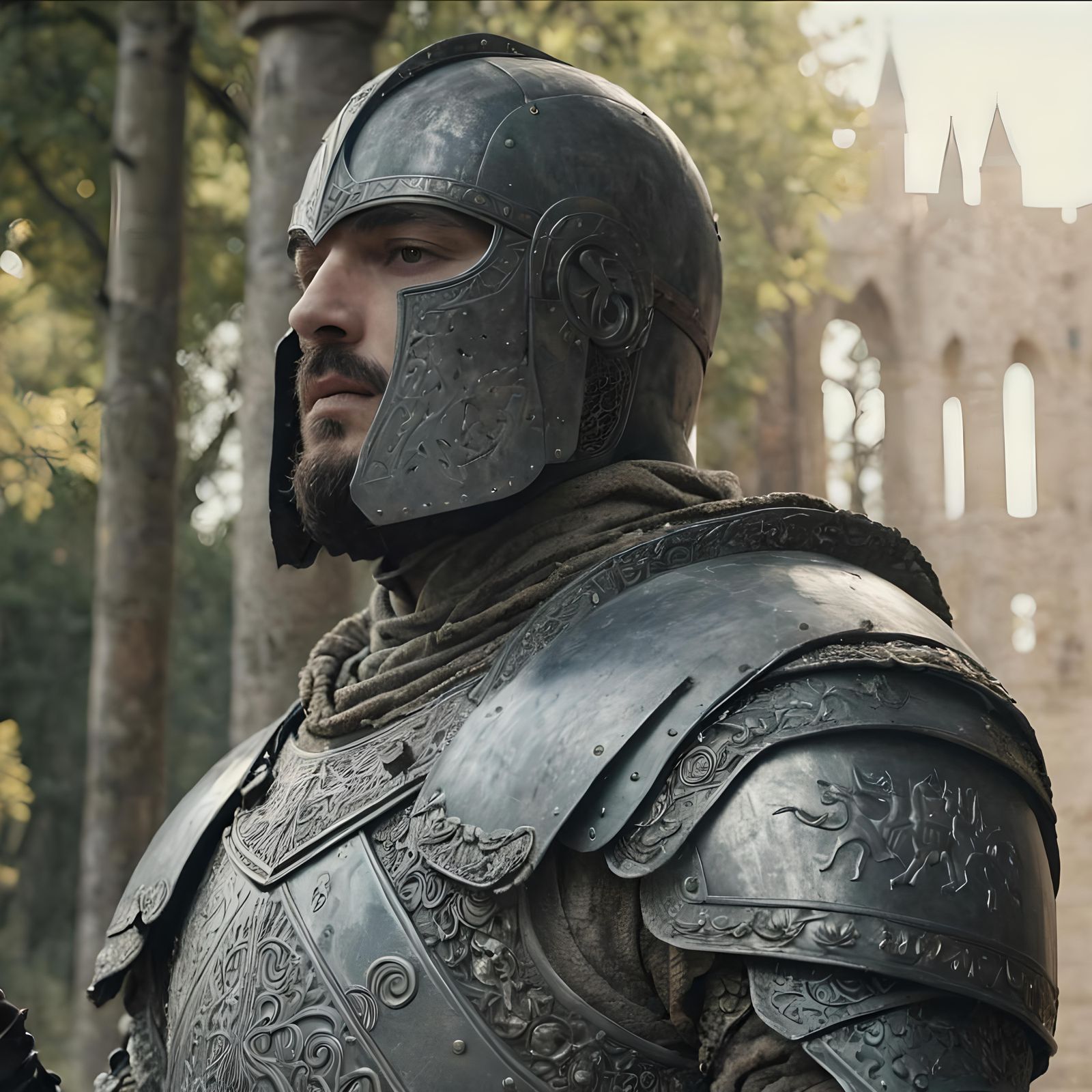 "And he strides among the treetops and is taller than the tr...