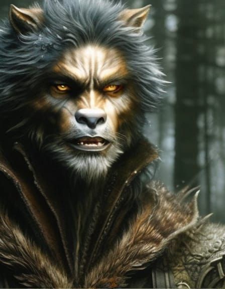 portrait Old Werewolf