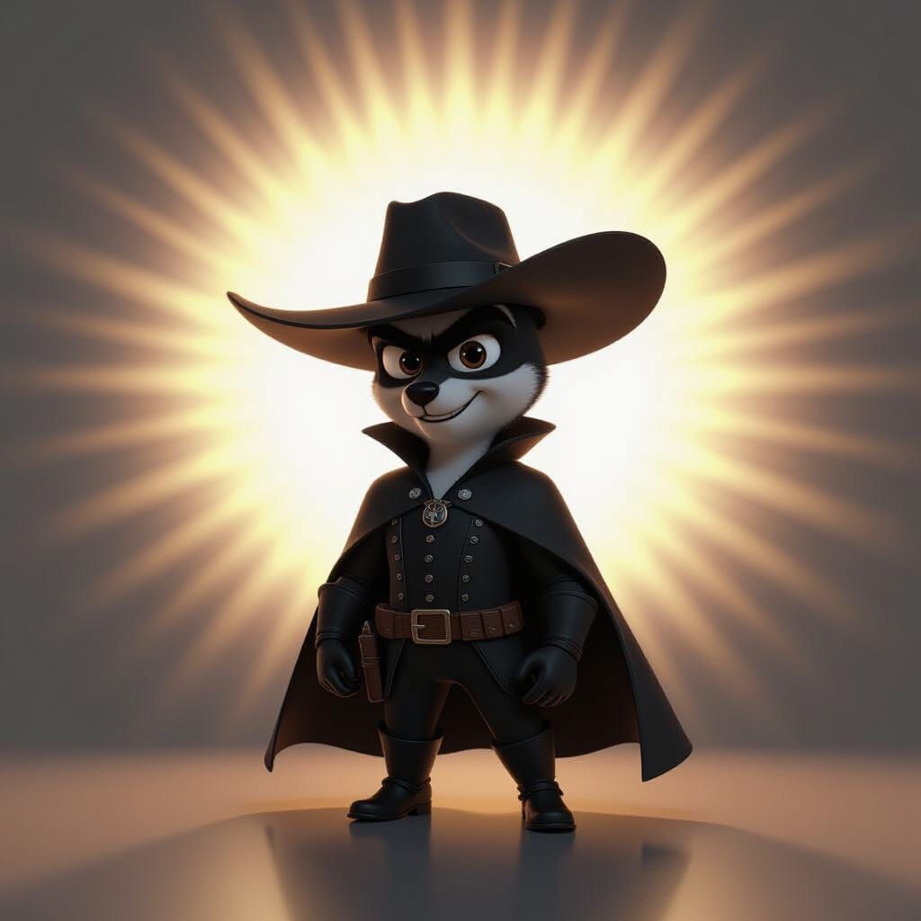 El Zorro Reimagined as Pixar Concept Art