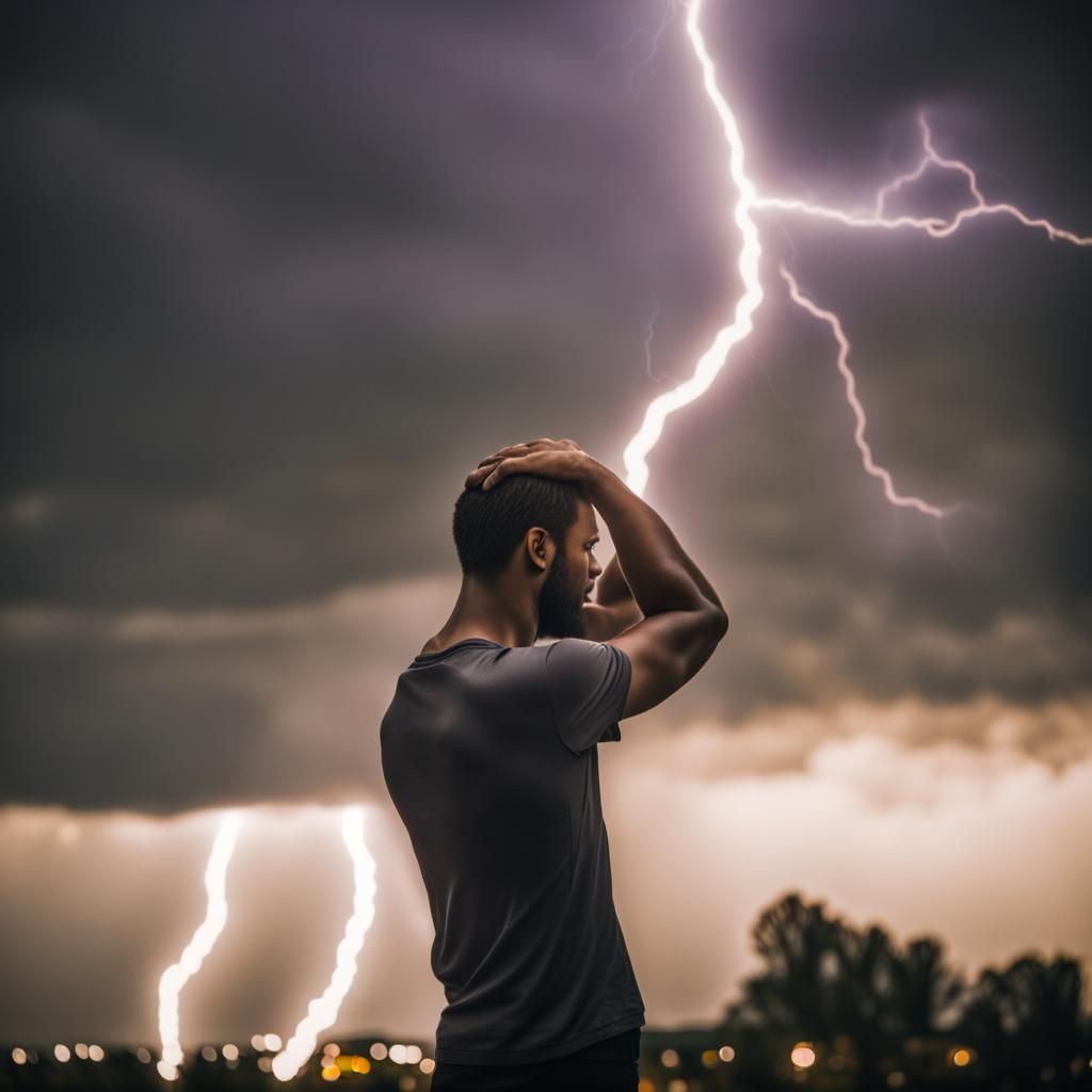 Dramatic Thunderstorm Captured with Bokeh Effect