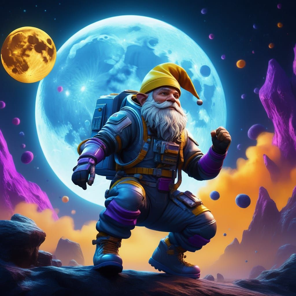 Gnome in Cosmic Splendor