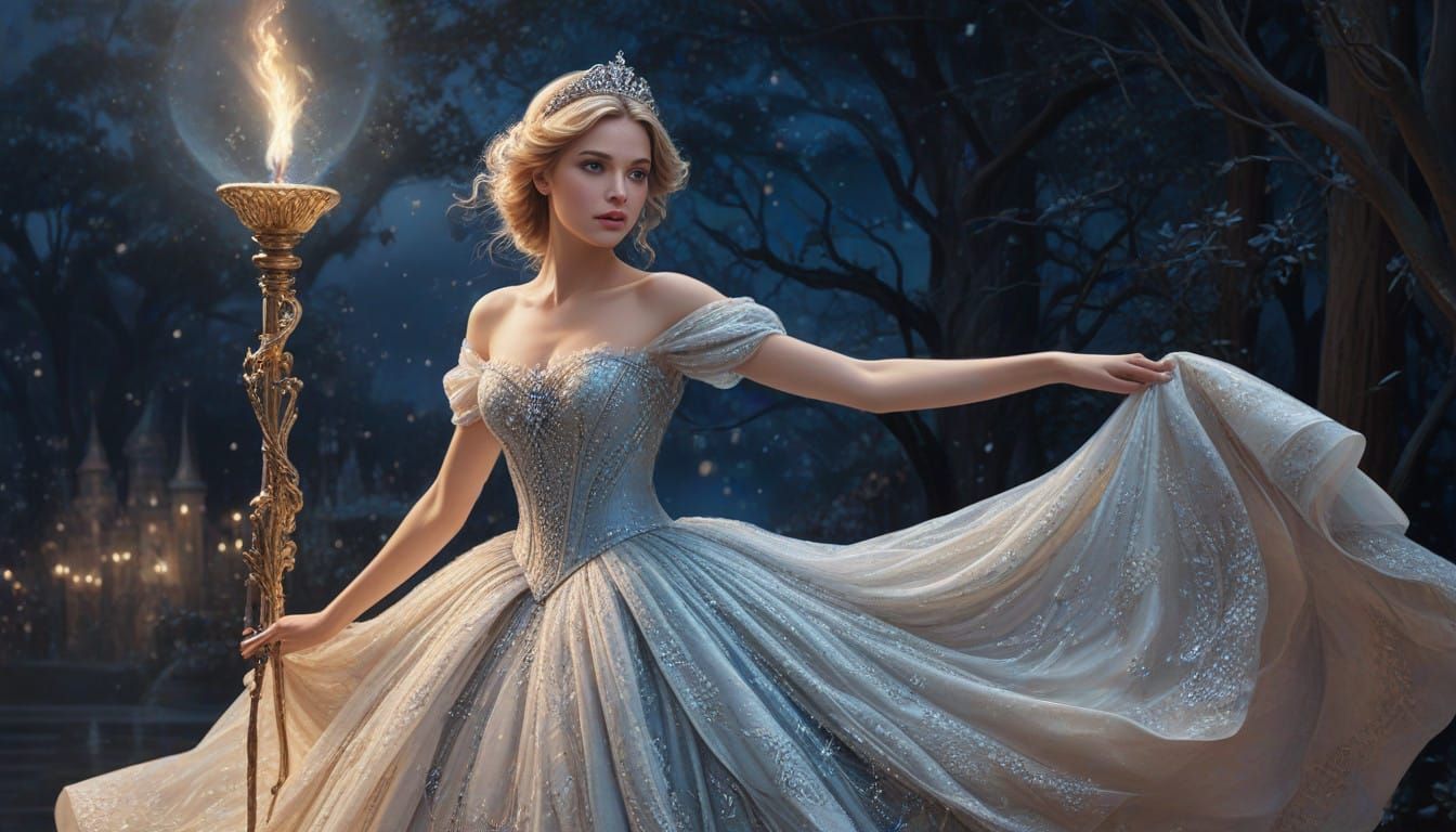 Ethereal Fairy Godmother Transforms Cinderella