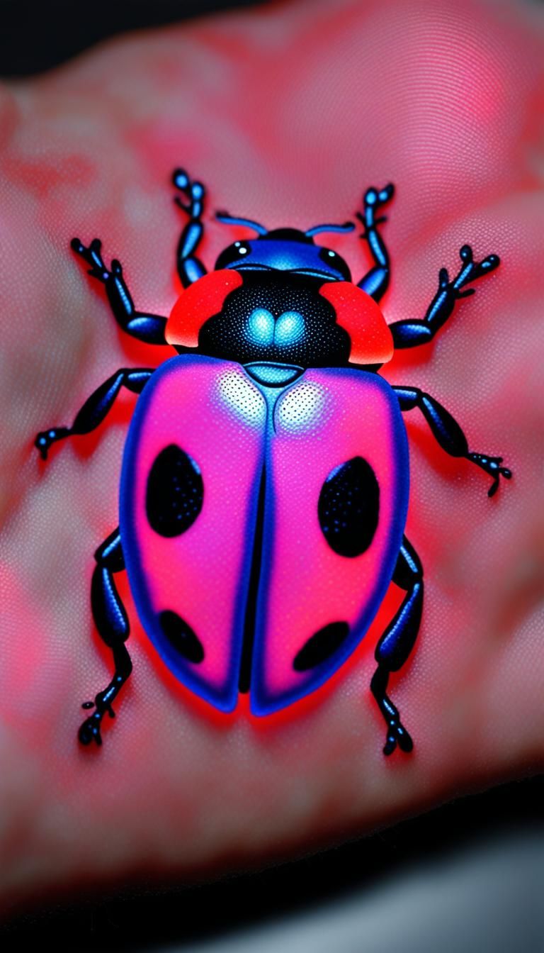 3D ladybug Tattoo Blacklight tattoos, tattoos glowing under ...