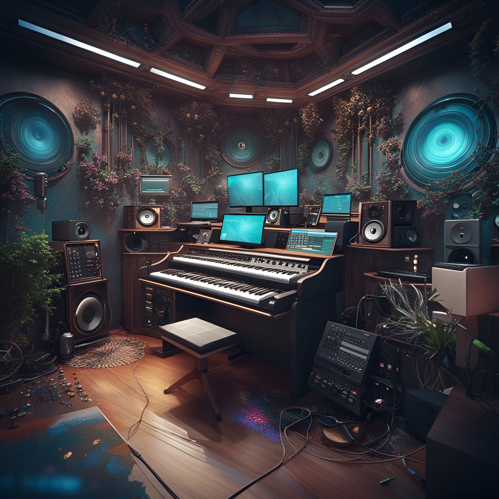 Exotic music studio 🎹🎧🎙️🎚️🎛️🎚️