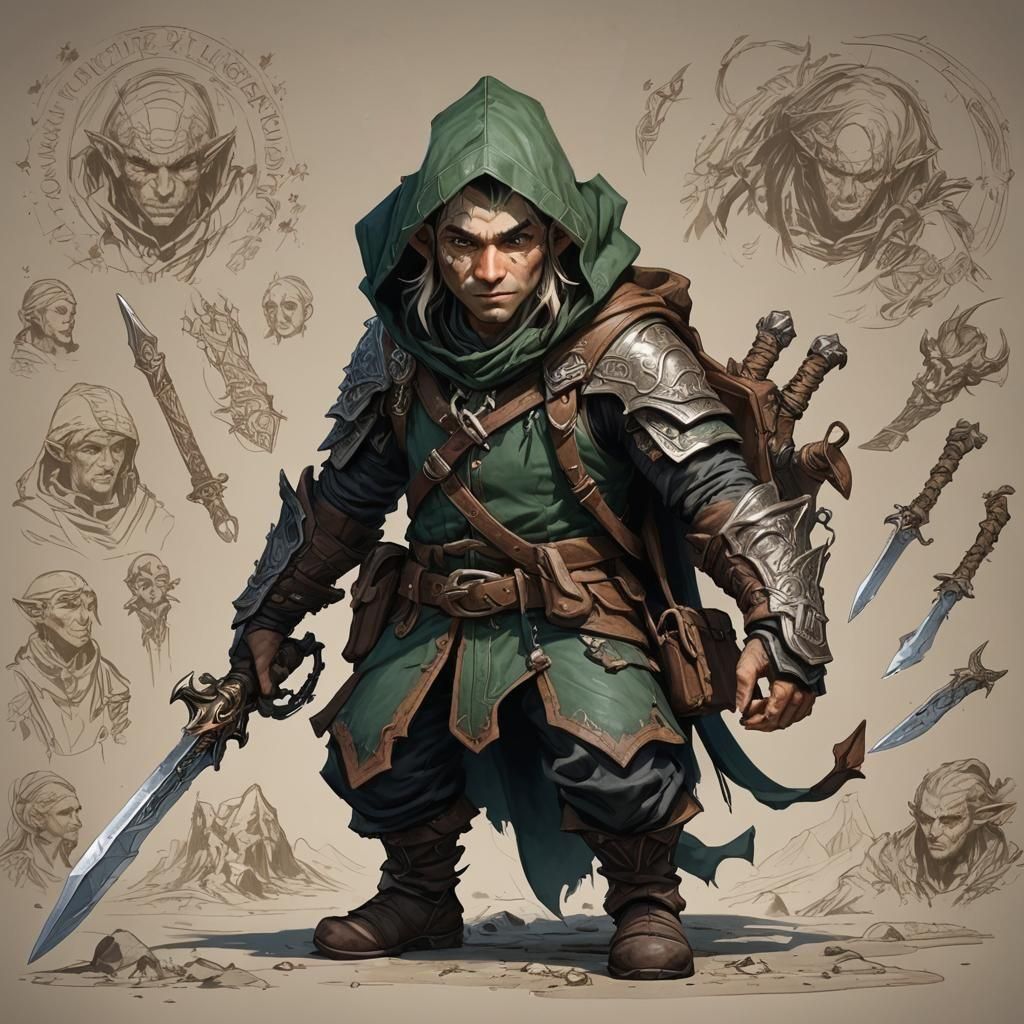 Detailed Elf Warrior Concept Art in 8K