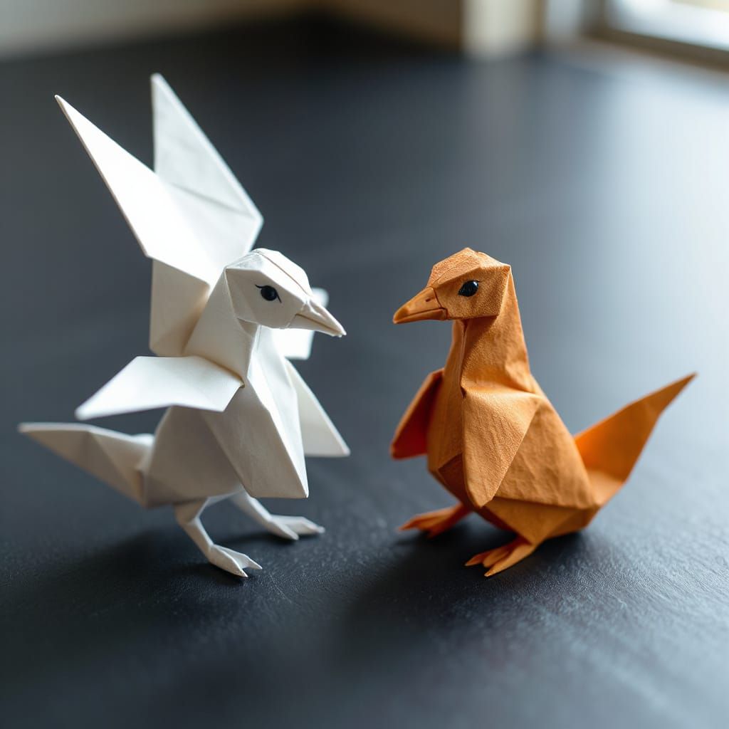 Origami Canadian Animals Papercraft in 8K