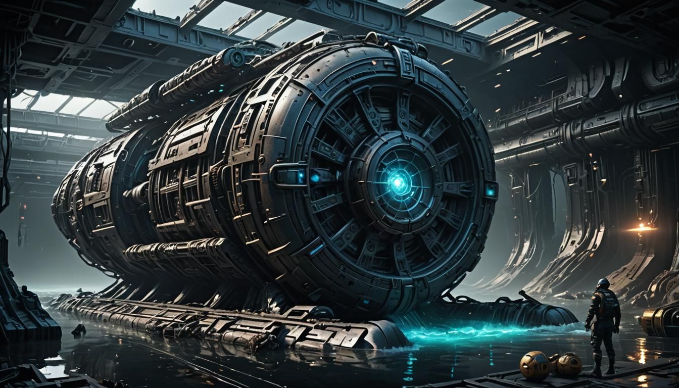 Futuristic Sci-Fi Raft Concept Art