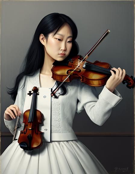 AI Generated Image of a Violin