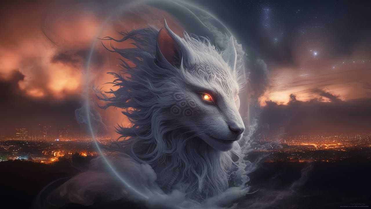 Ethereal Portrait in Double Exposure: Mystic Journey