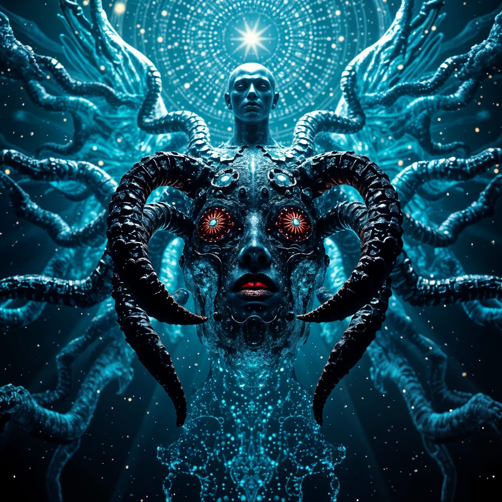 Cosmic Cyborg God: Ethereal Galactic Fantasy