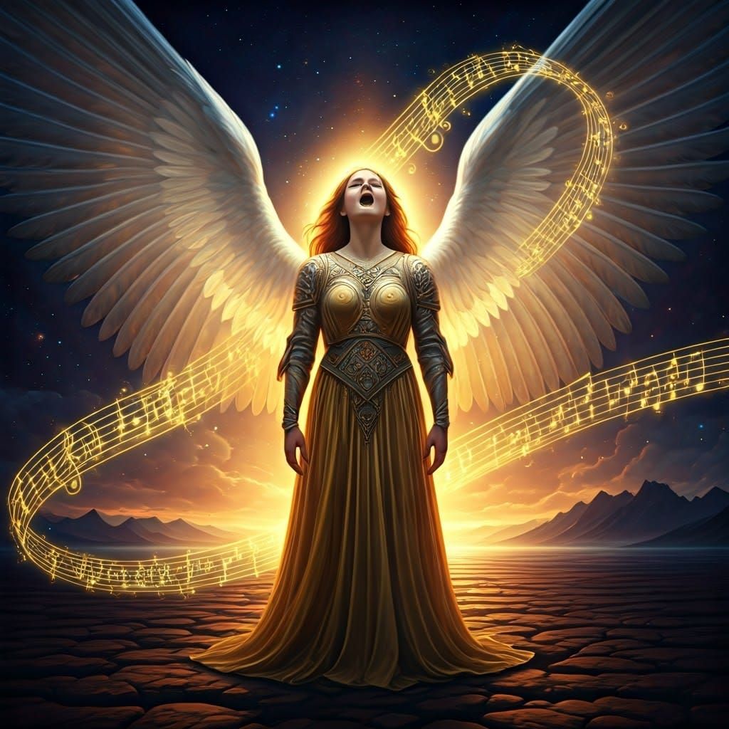 Angel of Creation Singing in a Desolate Void