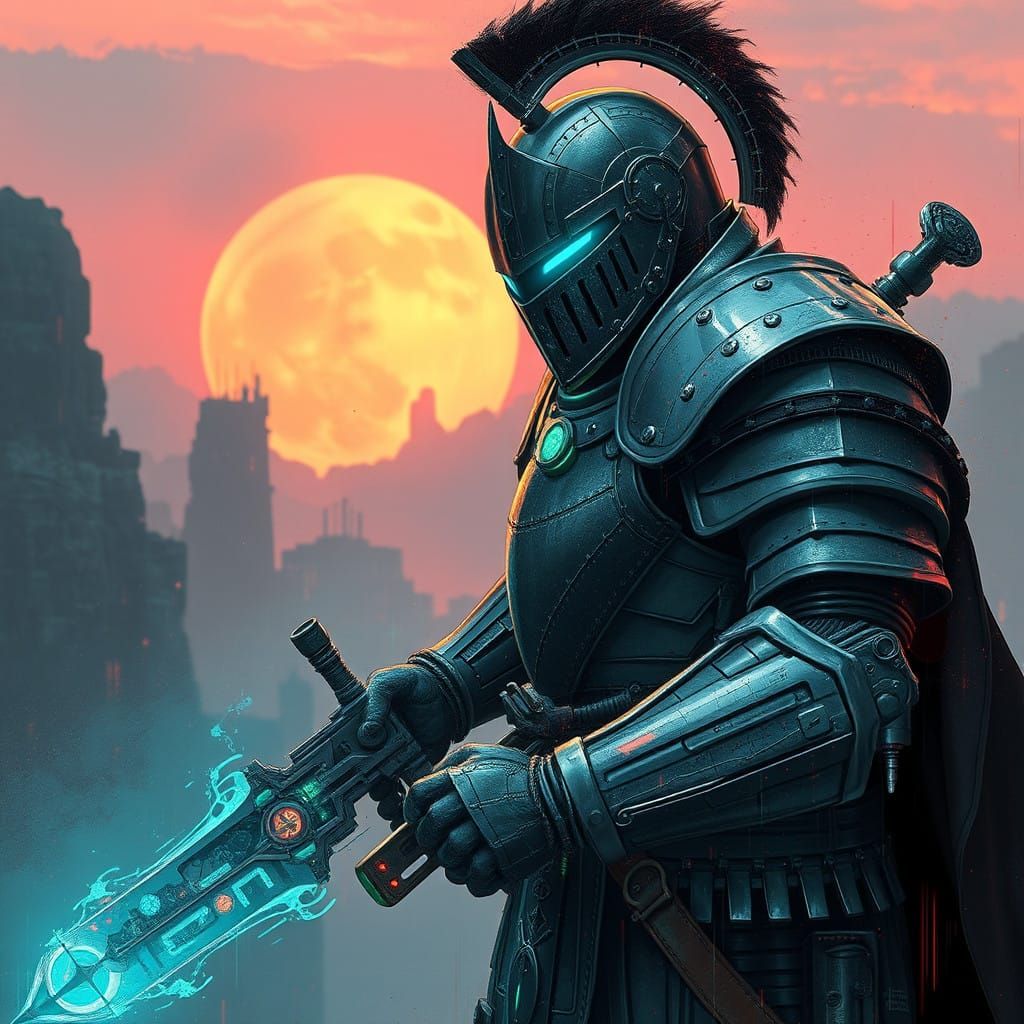 Cyberpunk Meets Organic Knight