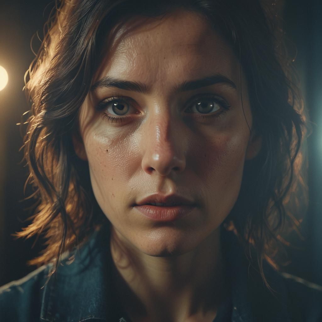 Intense Face-to-Face Encounter in Cinematic Style