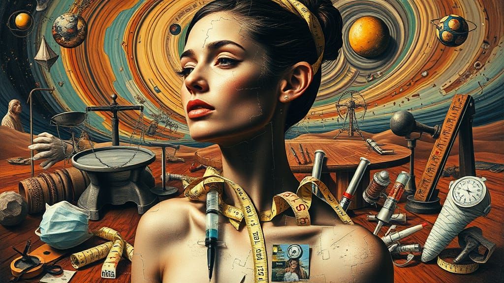 Fractured Beauty in a Dreamlike Landscape