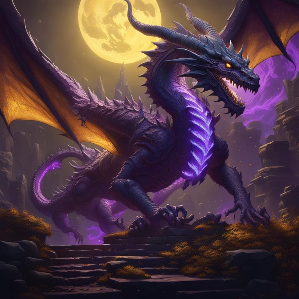 Spectacular Ghost Dragon in Dark Fantasy Style