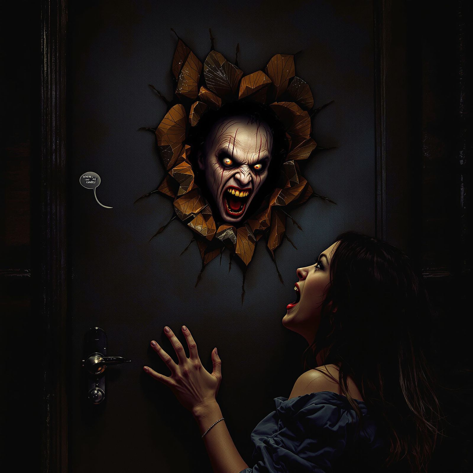 Jack Torrance Breaks Through Door, Demanding Candy