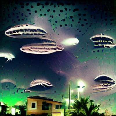Dramatic Alien Invasion Scene