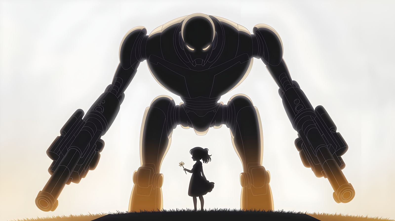 Hope vs. Destruction in Anime-Style Illustration