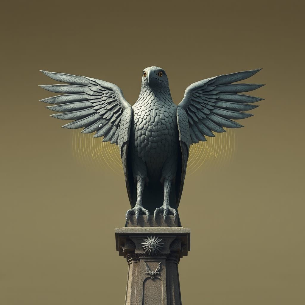 Horus Falcon Embodiment of Justice in Digital Art