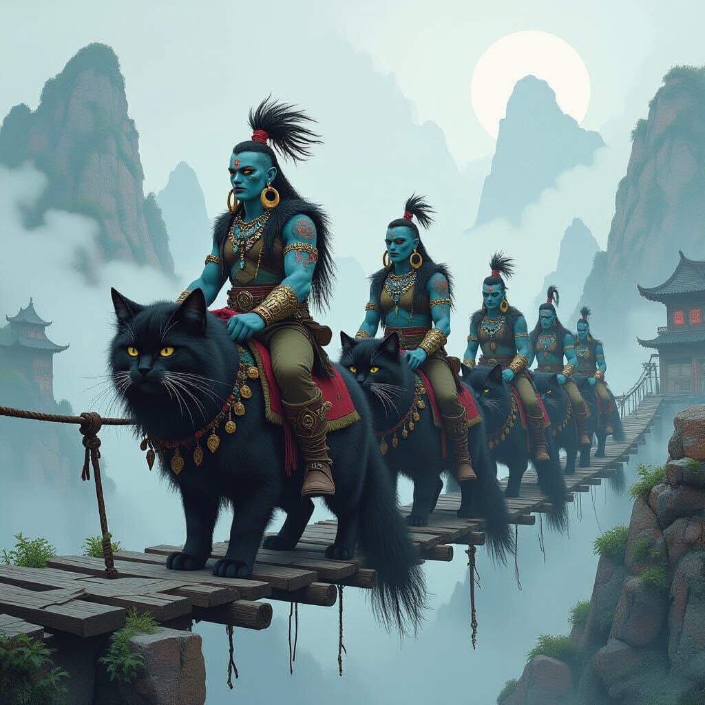 Trolls on Cats: Misty Mountain Skull Bridge