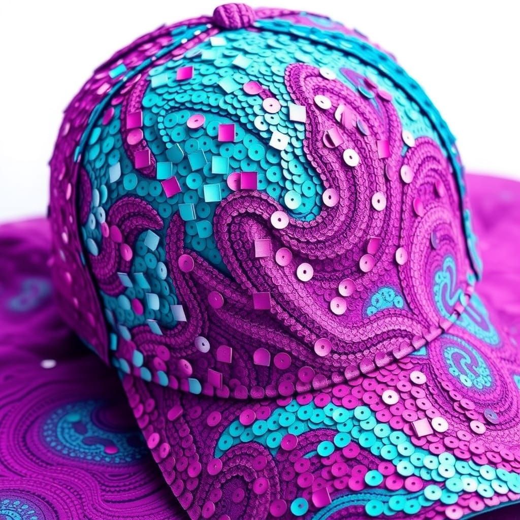 Sequins  baseball cap