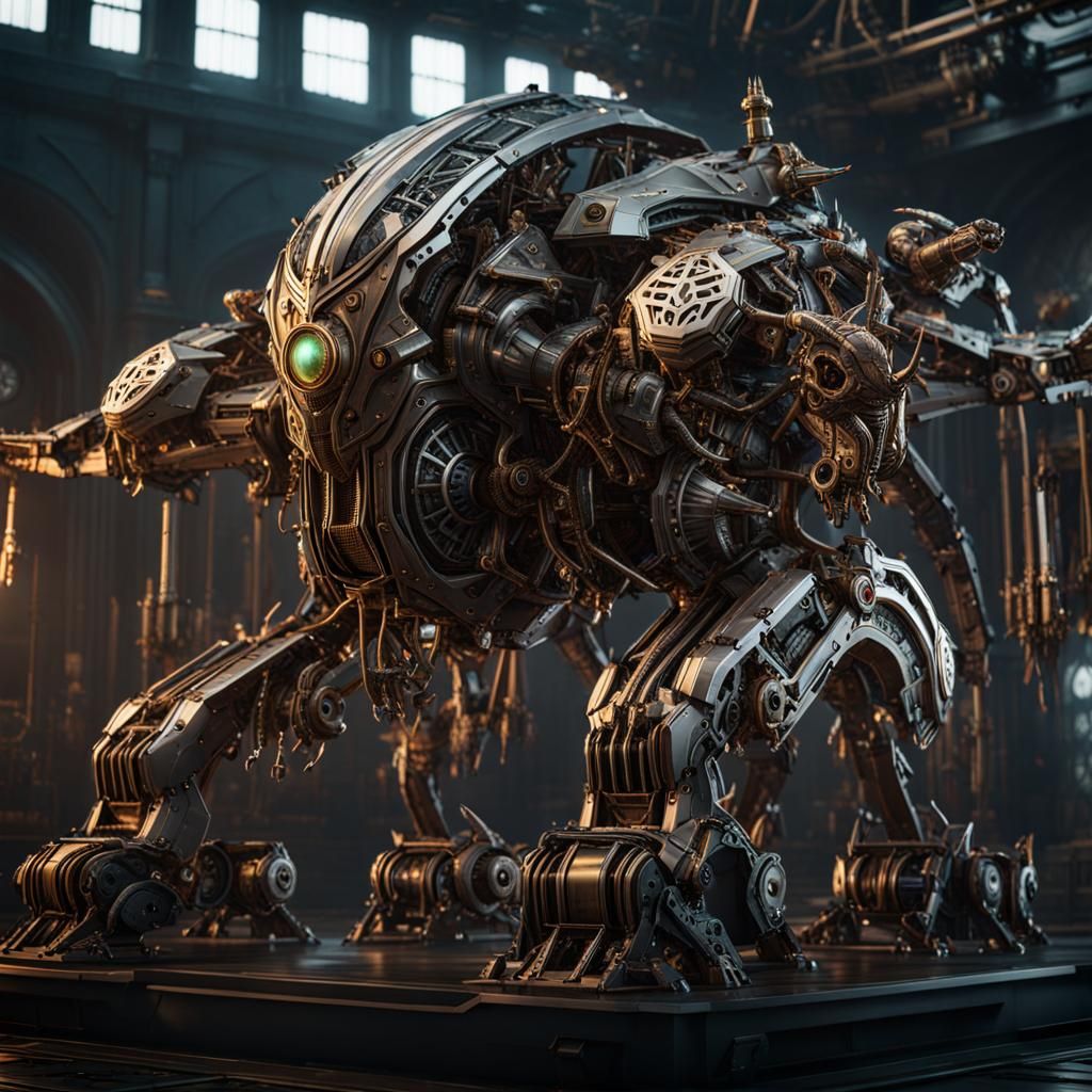 Mechanical Cthulhu: God of Madness in Sci-Fi Style