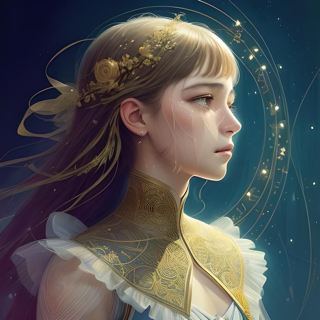 Luminous Crying Actor: Digital Concept Art