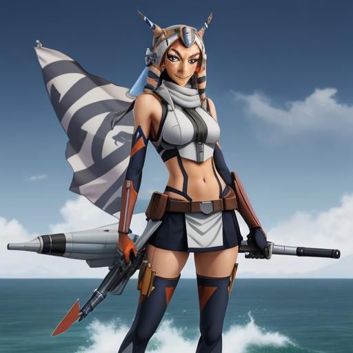 Ahsoka Tano as Kantai Collection Anime Shipgirl