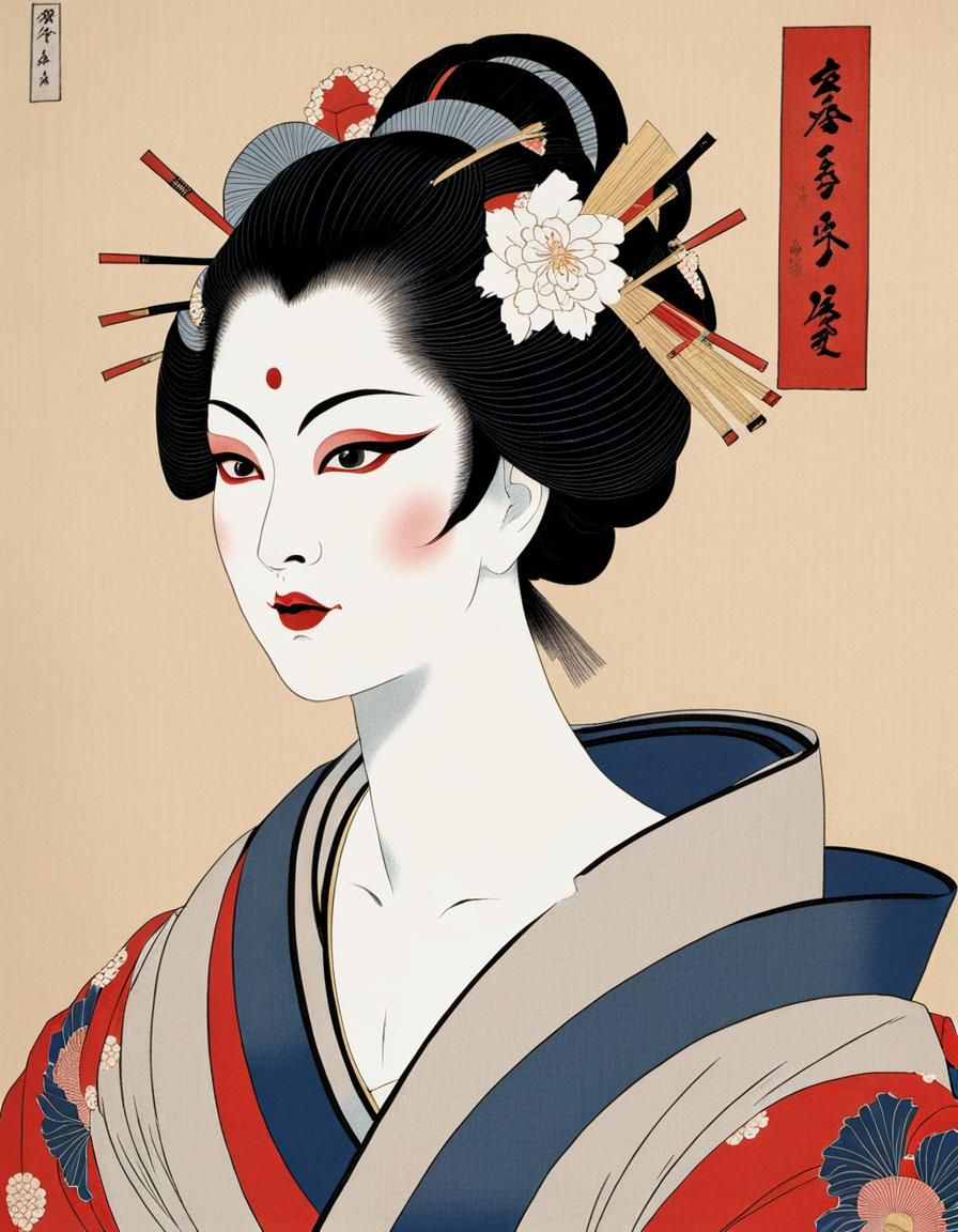 Ukiyo-e Portrait of a Kabuki Actor