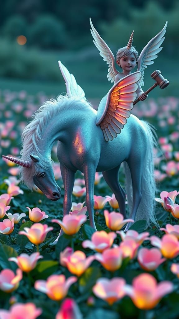 Luminescent Valipticorn in Vibrant Hphem Field