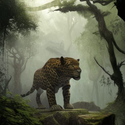 Leopard in the jungle