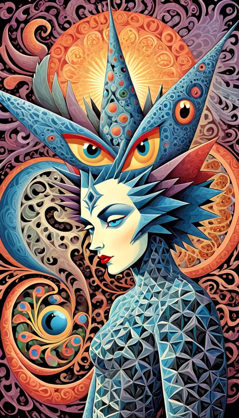 Surreal Cartoon Punch in Comic Book Style