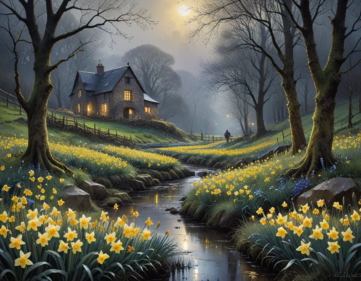 Dreamy Morning in an Enchanted Valley