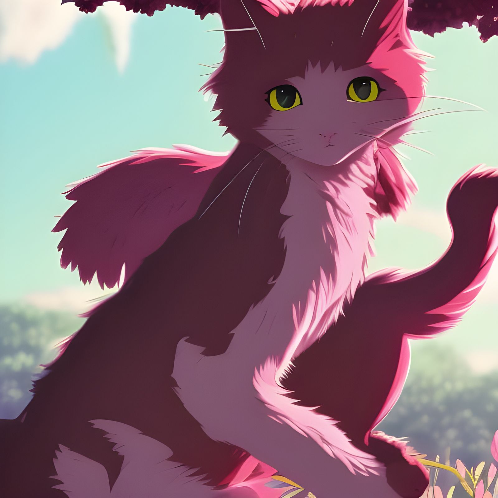 Pink cat