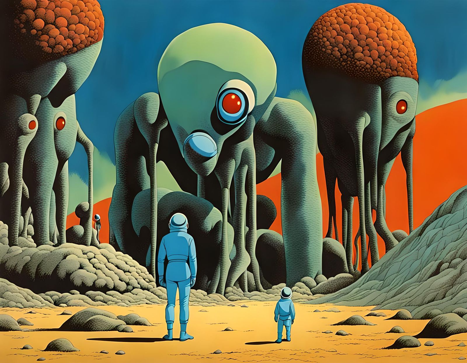 Surreal Landscape Inspired by Fantastic Planet