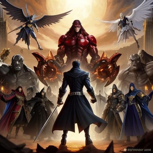 Good vs Evil: Anime-Style Messiah Confrontation