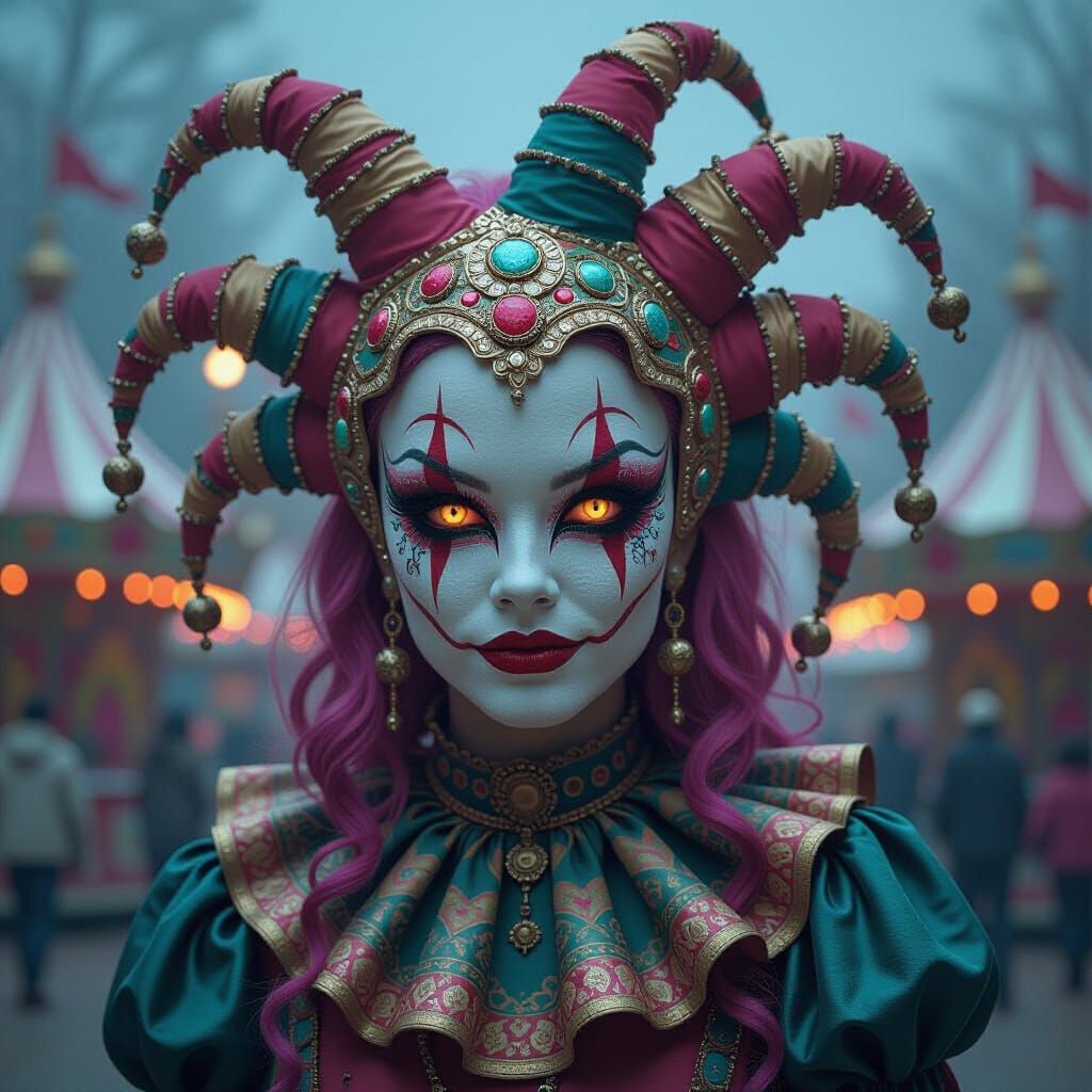 Thalia: Jester Goddess in a Psychedelic Carnival