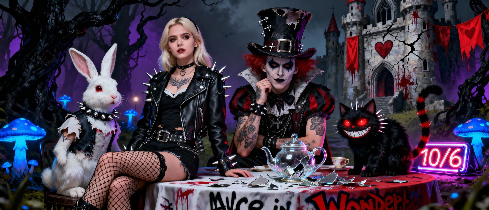 Dark Emo Goth-Punk Alice in Wonderland