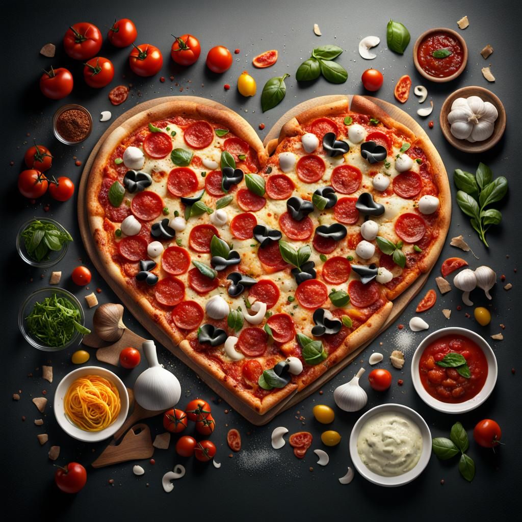 V Day pizza