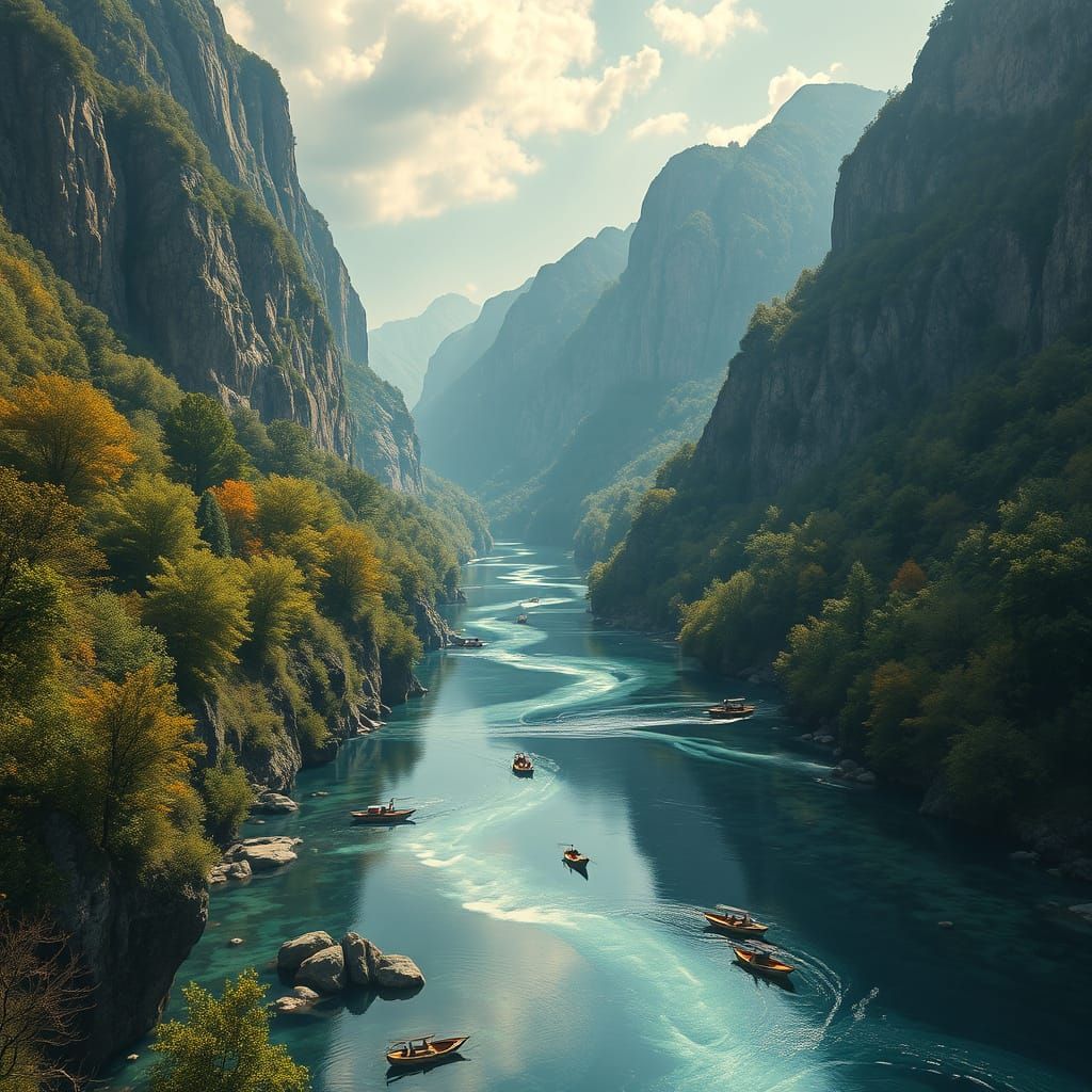Fantastical River Uvac in Vibrant Color