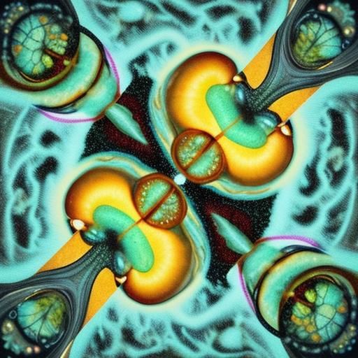 scientific illustration of a fart  "A microscopic view of a ...