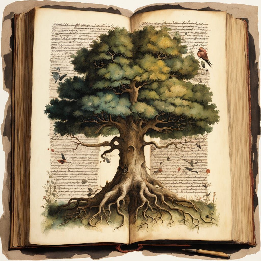 Tree of Wonder in a Book of Dreams