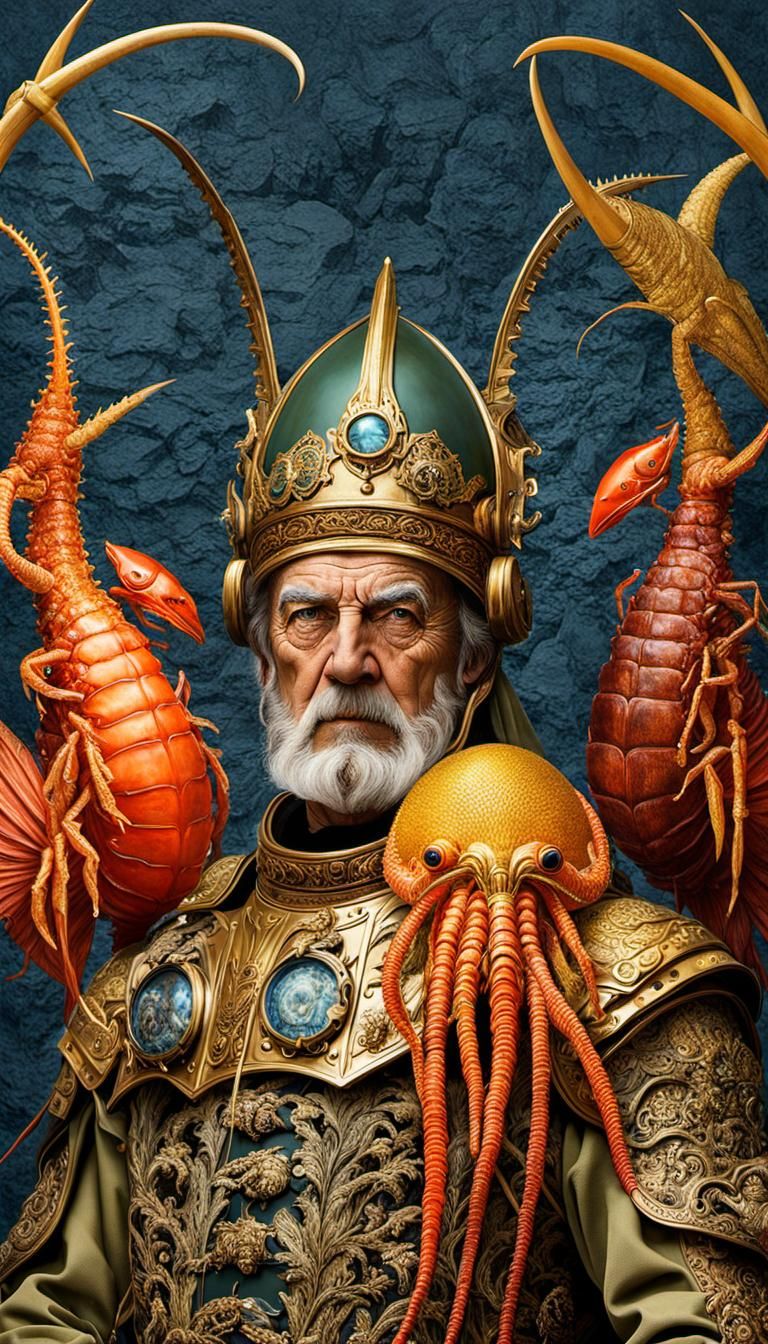 General Peckerhead in Purgatory: Surreal Portrait