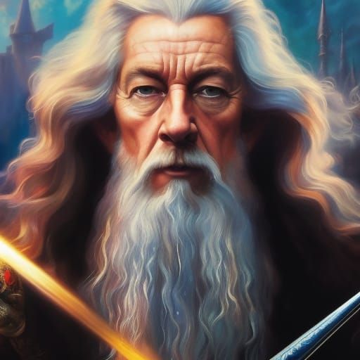 Portrait of Gandalf as a Magician
