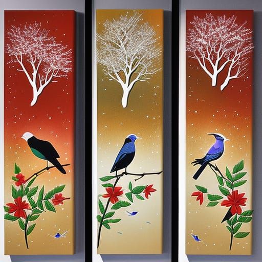 Four Seasons: A Symbolic Girl in Each Season