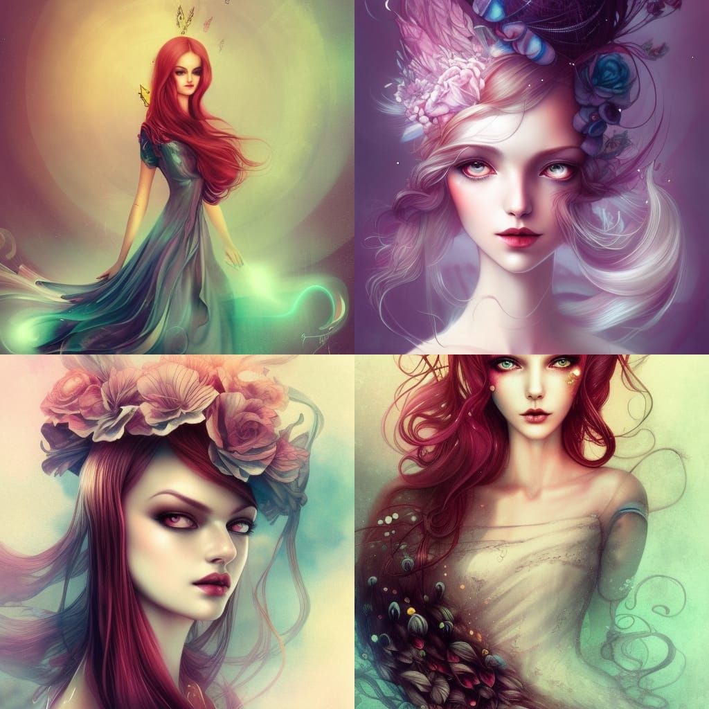 Ethereal Character Portrait in Dittmann Style