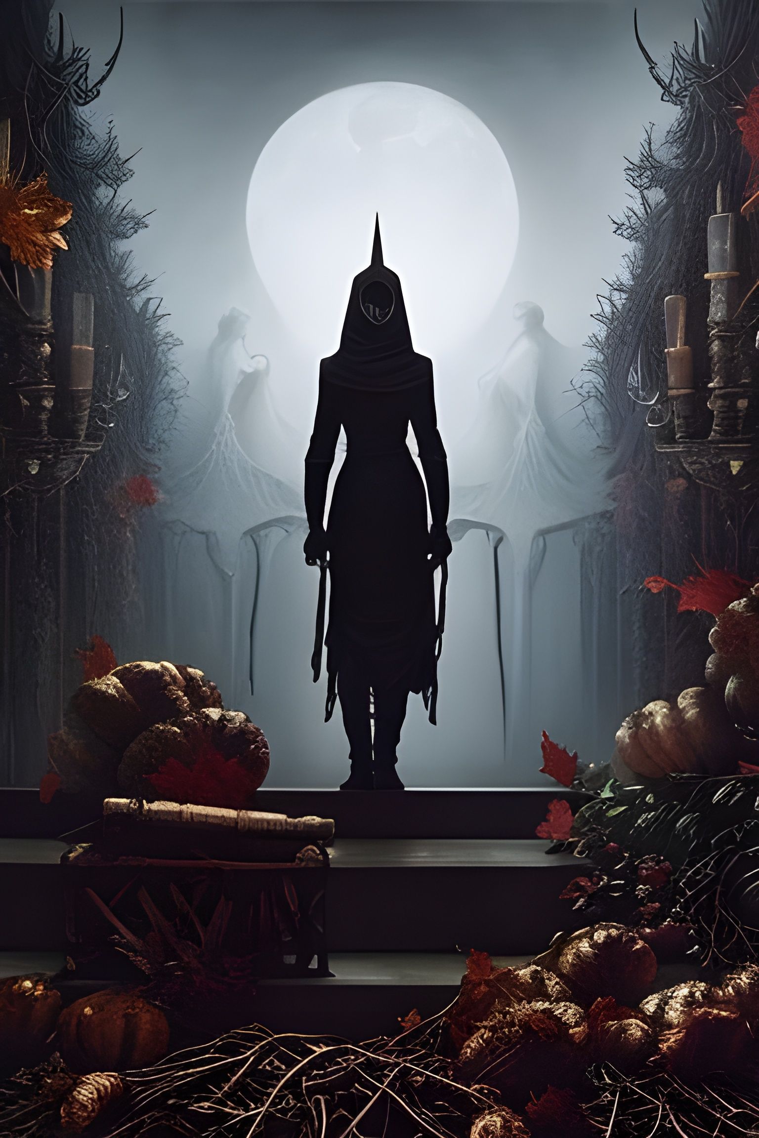 Halloween was over, but the mood remained