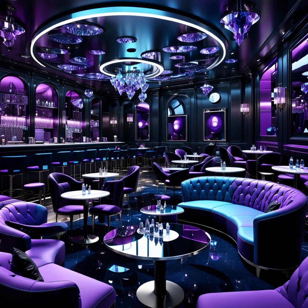Vibrant Nightclub Interior in Detailed 3D Render