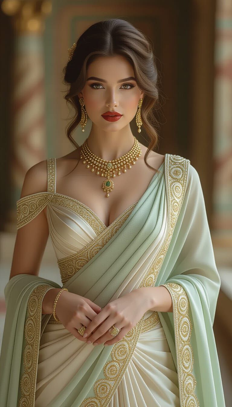 Goddess in Ancient Rome, Baroque Portrait